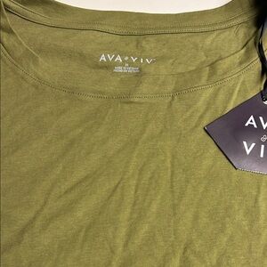 Ava & Viv Green Tee Dress 3X